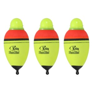 Unique Bargains EVA Green Red LED Lighted Fishing Slip Bobbers for Night Fishing 3 Pcs - 1 of 4