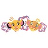 Girl's Lion King Simba and Queen Nala Cropped T-Shirt - 2 of 3