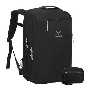 Hynes Eagle 40L Travel Laptop Bag Wristlet Wallet Set-Black - 1 of 4