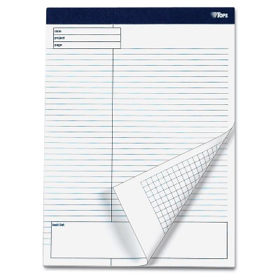 Tops Docket Gold Planning Pad Legal/Wide 8 1/2 x 11 3/4 White 40 Sheets 4/Pack 77102