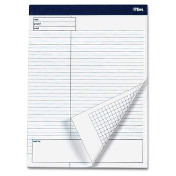 Tops Docket Gold Planning Pad Legal/Wide 8 1/2 x 11 3/4 White 40 Sheets 4/Pack 77102