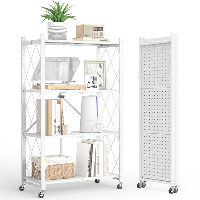 SKONYON Storage Shelves Foldable metal shelves Garage Shelving Units 4-Tier and 5-Tier