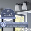 Prominence Home 4 Light Modern Bathroom Vanity Wall Fixture, Frosted Glass Shade, Metal Sconce, 60 Watt Compatible, Fairendale, Matte Black - 2 of 4