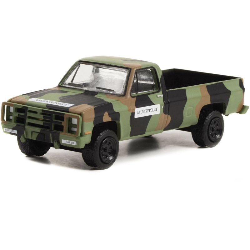 1985 Chevrolet M1008 CUCV Truck Camouflage "U.S. Army Military Police" "Battalion 64" 1/64 Diecast Model Car by Greenlight, 2 of 4