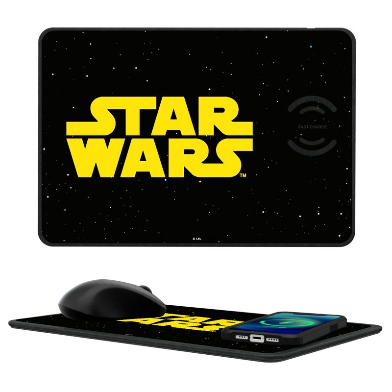 Keyscaper Star Wars BaseOne 15-Watt Wireless Charger and Mouse Pad, 1 of 2