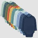 Honest Baby Boys' 10pk Rainbow Gems Organic Cotton Long Sleeve Bodysuit