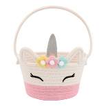Circular Rope Decorative Easter Basket Unicorn - Spritz™