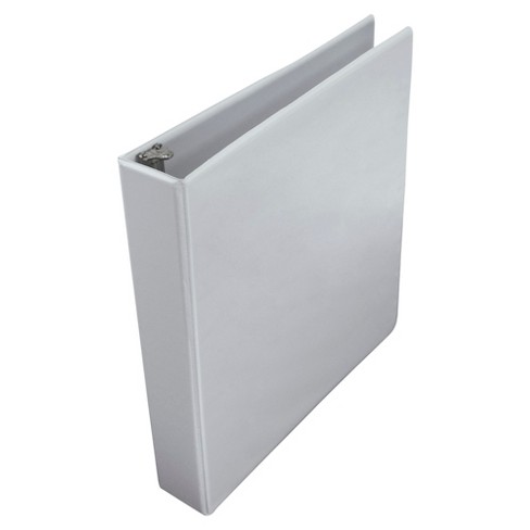 Universal Push-open Deluxe Plus D-ring View Binder 1 Capacity 8-1/2 X 11  White 30712 : Target