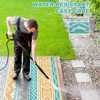 Lahome Waterproof Outdoor Back to College Series Reversible Boho Plastic Straw Mat for Patio,Balcony,Deck - 4 of 4