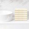 Unique Bargains Hotel Spa Bathroom Highly Absorbent Quick Drying Solid Cotton Washcloths 6 Packs - 2 of 4
