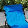 Maggift Patio Chaise Lounges Set of 2, Portable Foldable Lounge Chair, Adjustable Angle Multifunctional Patio Lounge Chair, Blue, 51.2"*25.6"*14.2" - 4 of 4