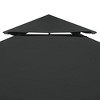 vidaXL Gazebo Top Cover Anthracite Polyester with PVC coating - 3 of 4