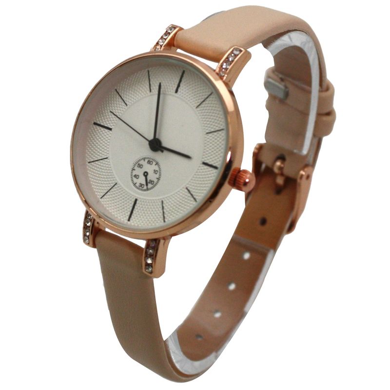 Olivia Pratt Faux Leather Small Face Chronograph Women Watch, 3 of 5