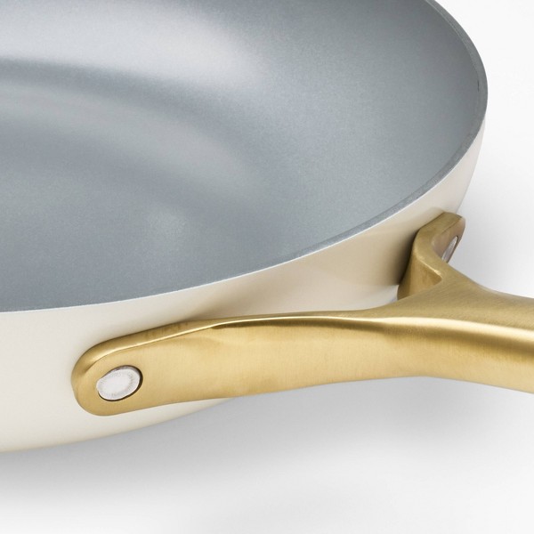 Set de 12 piezas de utensilios de cocina de aluminio con recubrimiento cerámico antiadherente y mango champagne - Figmint™ 5