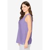 Dreams & Co. Plus Size Knit Sleep Tank - 4 of 4