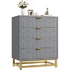 Acekool Cabinet with Metal Handles, Modern Storage Chest Organizer for Bedroom, Living Room, Entryway - 3 of 4