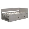 NicBex Twin Size Daybed with Storage Wooden Day Bed Frame Twin with 4 Drawers and 3 Shelves for Bedrooms - 4 of 4