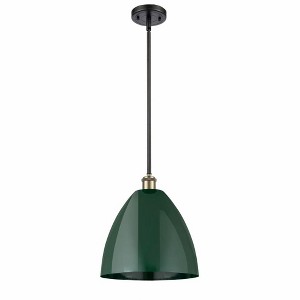 Plymouth Dome - 1 Light Stem Hung Pendant In Industrial Style-12.75 Inches Tall and 12 Inches Wide - 1 of 1