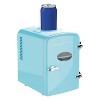 Frigidaire® 6+1-Can 48-Watt Retro Mini Portable Fridge with Top-Mounted Active-Cooling Can Holder - image 4 of 4