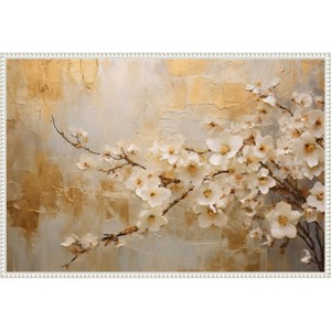 Amanti Art Fa Vintage Floral 75 by Bilge Paksoylu Framed Canvas Wall Art - 1 of 4
