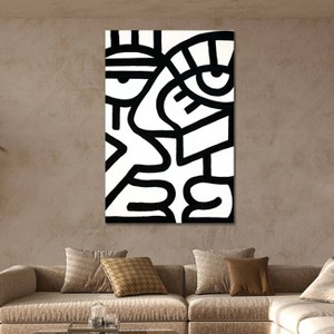 iCanvas Talking by Billy The Artist Canvas Print Wall Art - 1 of 3