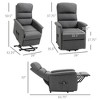 Fabric Power Lift Recliner Chair with Remote Control and Side Pockets - 3 of 4