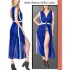 LA LEELA Women's Summer Vacation Beachwear Long Bathing Suit Open Front Soft Beach Holiday Swimwear Coverups Duster Cardigan - 3 of 4