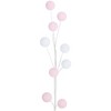 Northlight 24" Pink and White Pom Pom Christmas Spray - 4 of 4
