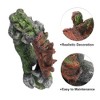 Unique Bargains Aquarium Decorations Arch Bridge Decoration Resin Fish Accessories Gray Green Red 6.89" Length 1 Pcs - 3 of 4
