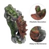 Unique Bargains Aquarium Decorations Arch Bridge Decoration Resin Fish Accessories Gray Green Red 6.89" Length 1 Pcs - image 3 of 4