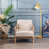 Nordlys Solid Wood and Fabric Lounge Chair Countryside Style Living Room - 2 of 4