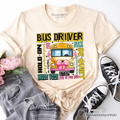 School Bus Driver T-Shirt, Funny Back to School Occupation Tee | OrnamentallyYou