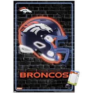Trends International NFL Denver Broncos - Neon Helmet 23 Unframed Wall Poster Prints - 1 of 4