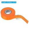 Unique Bargains PVC Non-Adhesive Flagging Tapes for Trail Outdoor 2 Pcs Orange 1" x 147 ft - 2 of 4