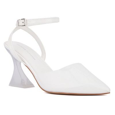 Fashion To Figure Women's Jacki Ankle Strap Heel Pump - Wide Width