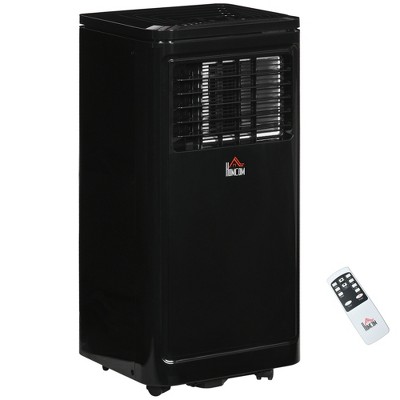 Compact Black 8000 BTU Portable Air Conditioner with Remote