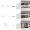 Shoe Storage Bench with 2 Door, Entryway Bench with Shoe Storage, Shoe Bench with Cushion, Adjustable Shelves, Shoe Rack for Entrance, Bedroom - 4 of 4