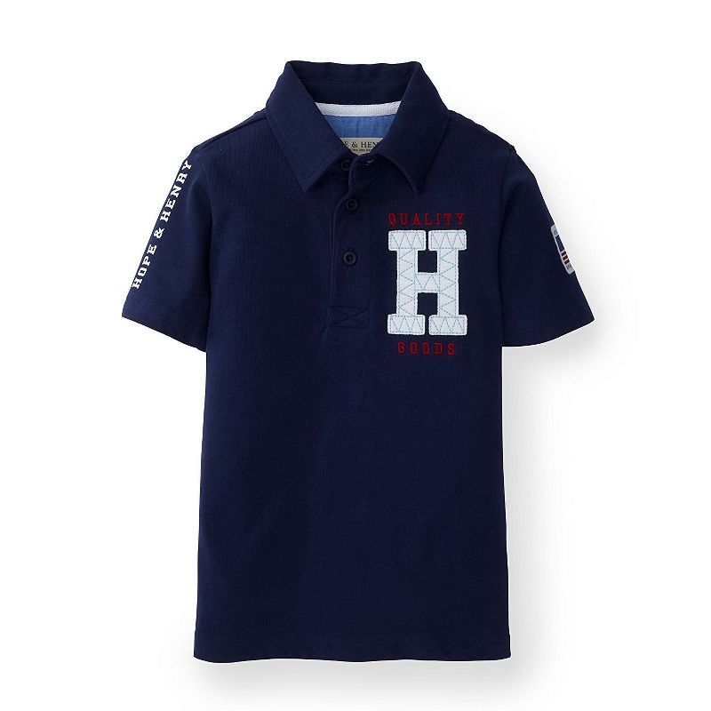 Hope & Henry Boys' Athletic Jersey Polo, Kids, 1 of 5