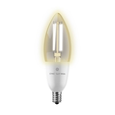 GE CYNC Smart BC Decorative Light Bulb, Soft White, Bluetooth and Wi-Fi Enabled