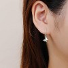 Dainty Huggie Hoop Earrings with Dangle for Women Girls, 925 Sterling Silver Small Huggie Earring with Drop Charm for Everyday - 2 of 4
