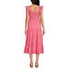 Lands' End Women's Chambray Smocked Dress with Ruffle Straps - image 2 of 4