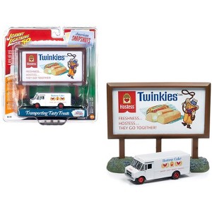 GMC Step Van White with "Hostess" Country Billboard "Johnny Lightning 50th Anniv." 1/64 Diecast Model Johnny Lightning - 1 of 3