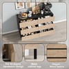 ORRD 9-Drawer Modern Storage Cabinet, Handleless 45° Design, Metal Legs, Minimalist Sideboard for Living Room or Entryway - 3 of 4