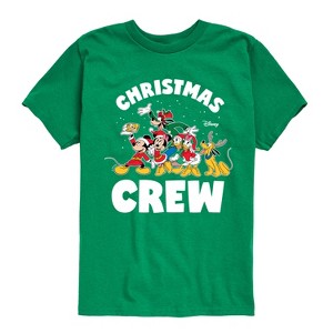 Boys' - Disney - Mickey and Friends Christmas Crew Short Sleeve Graphic T-Shirt - 1 of 4