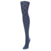 Memoi Diamond Daze Cotton Blend Sweater Tights Bijou Blue M-L - 4 of 4