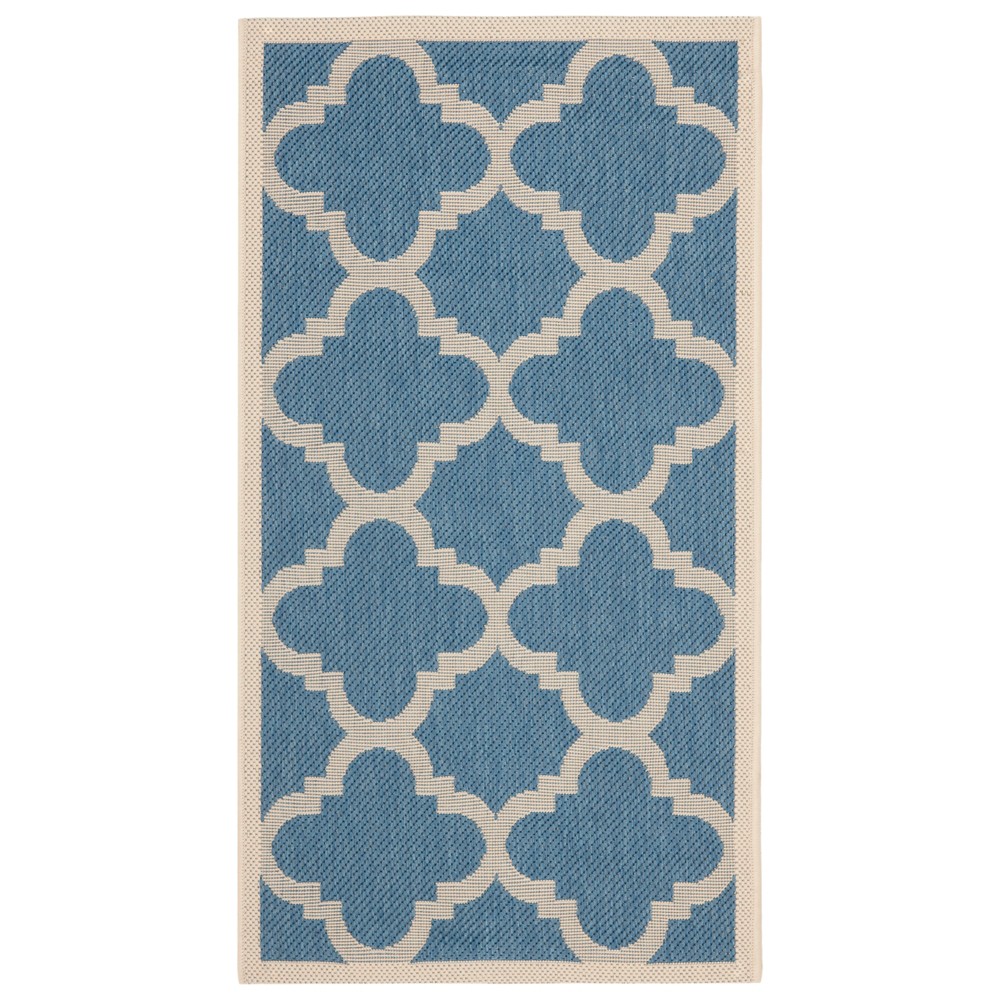 2' x 3'7in Richmond Outdoor Rug Blue/Beige - Safavieh