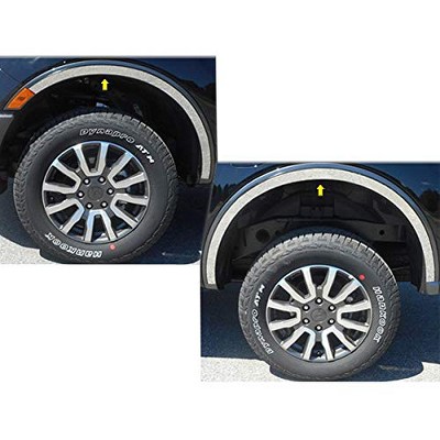 QAA is Compatible with 2019-2020 Ford Ranger 4 Piece Stainless Wheel Well Accent Trim, 1.5" Wide WQ59345