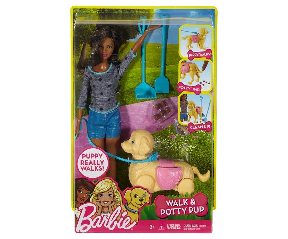 Barbie walk and potty pup hotsell