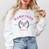 Simply Sage Market Women's Graphic Sweatshirt Hamptons Sports Club Tennis - 2 of 3