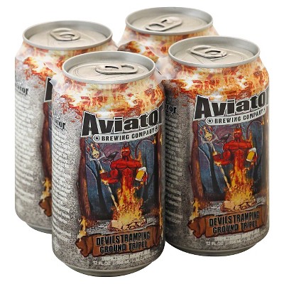 Aviator Devil's Tramping Ground Tripel Beer - 4pk/12 fl oz Cans